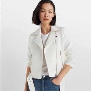 ✨HOST PICK✨ NWT Club Monaco Moto Jacket (White, Small)